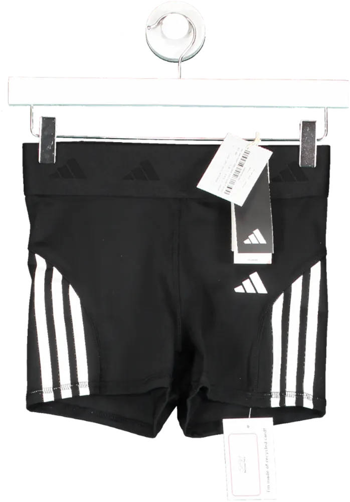 adidas Black Hyperglam 3inch Tight Shorts UK S