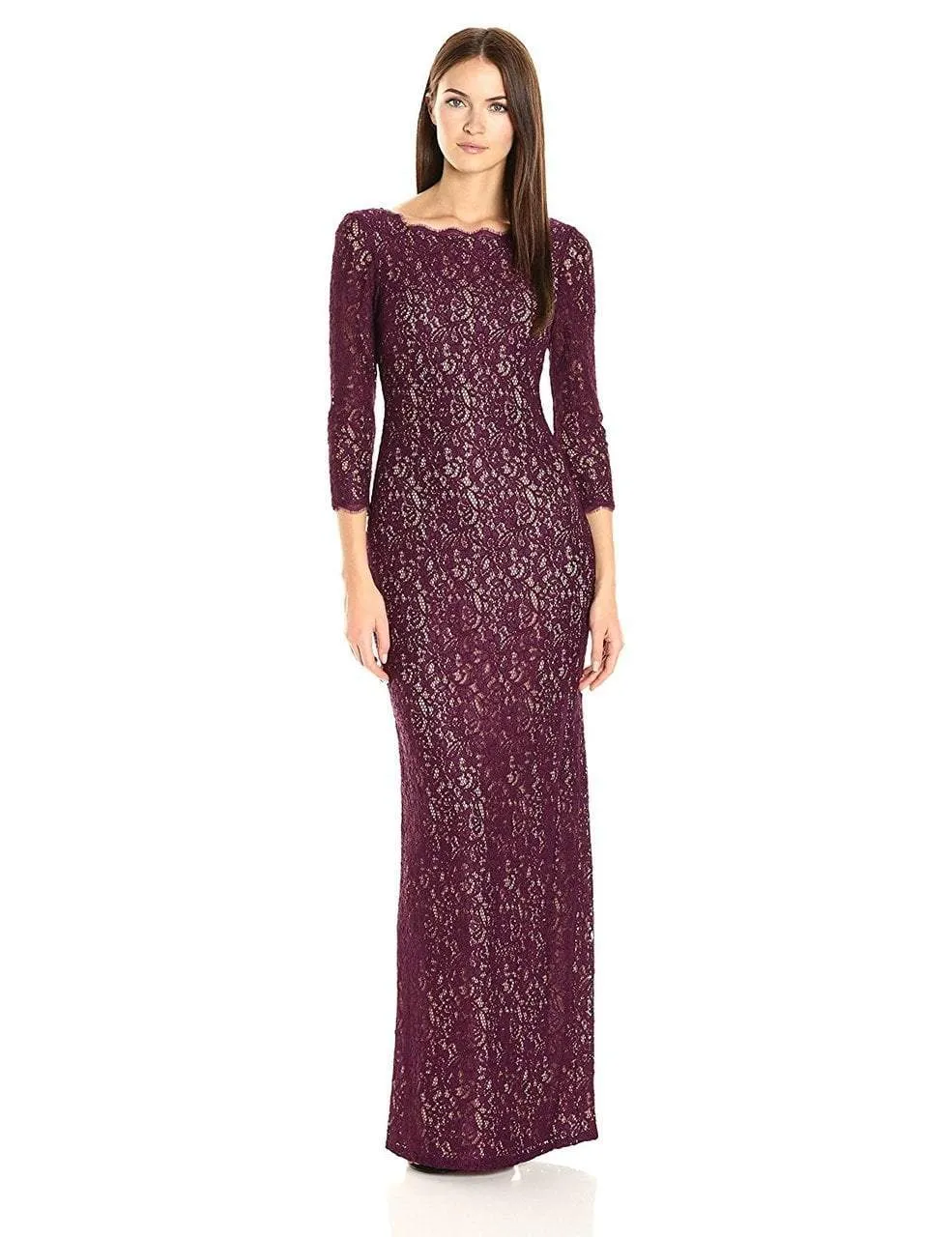 Adrianna Papell - Quarter Sleeve Lace Dress  91880500