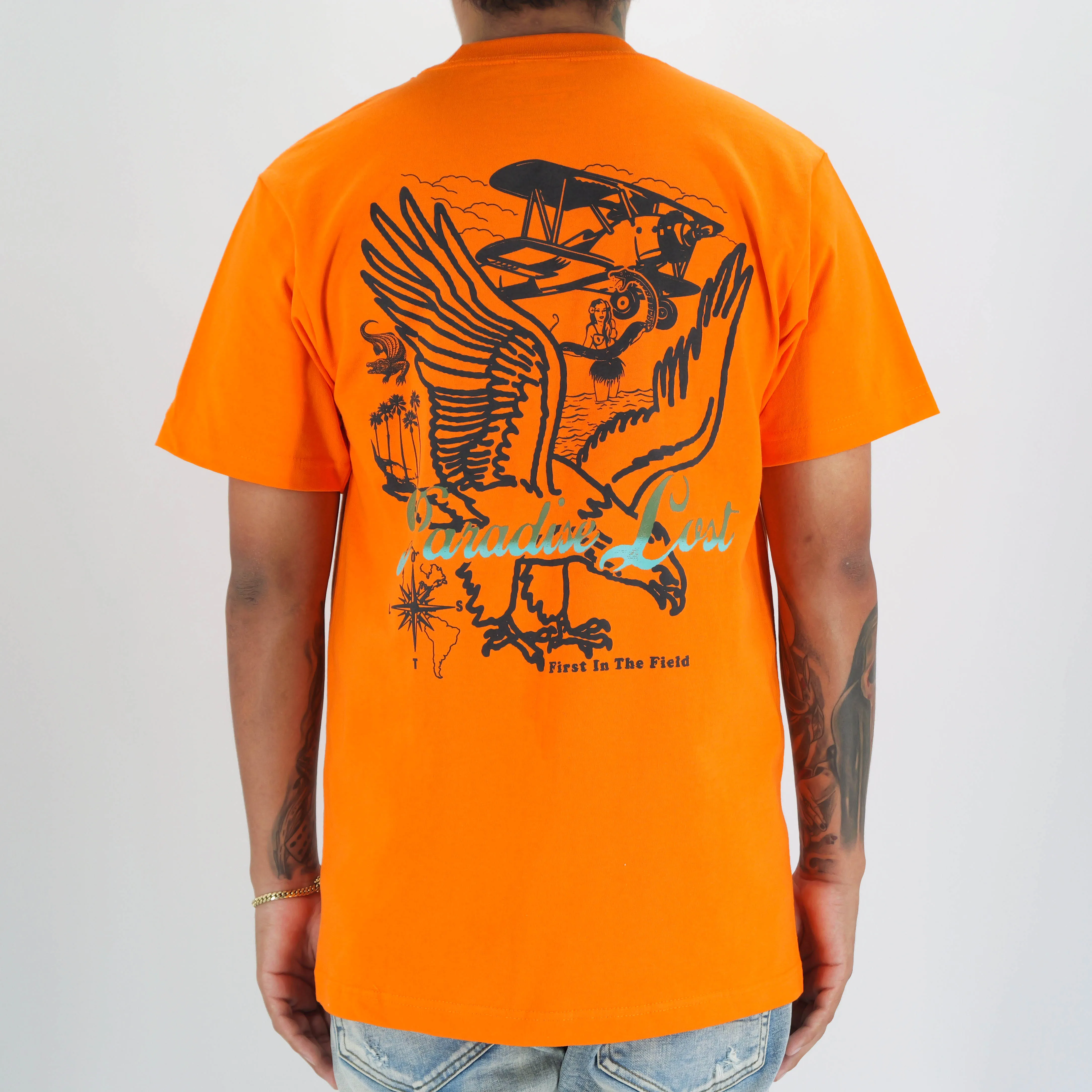 ADVENTURES IN PARADISE TEE ORANGE