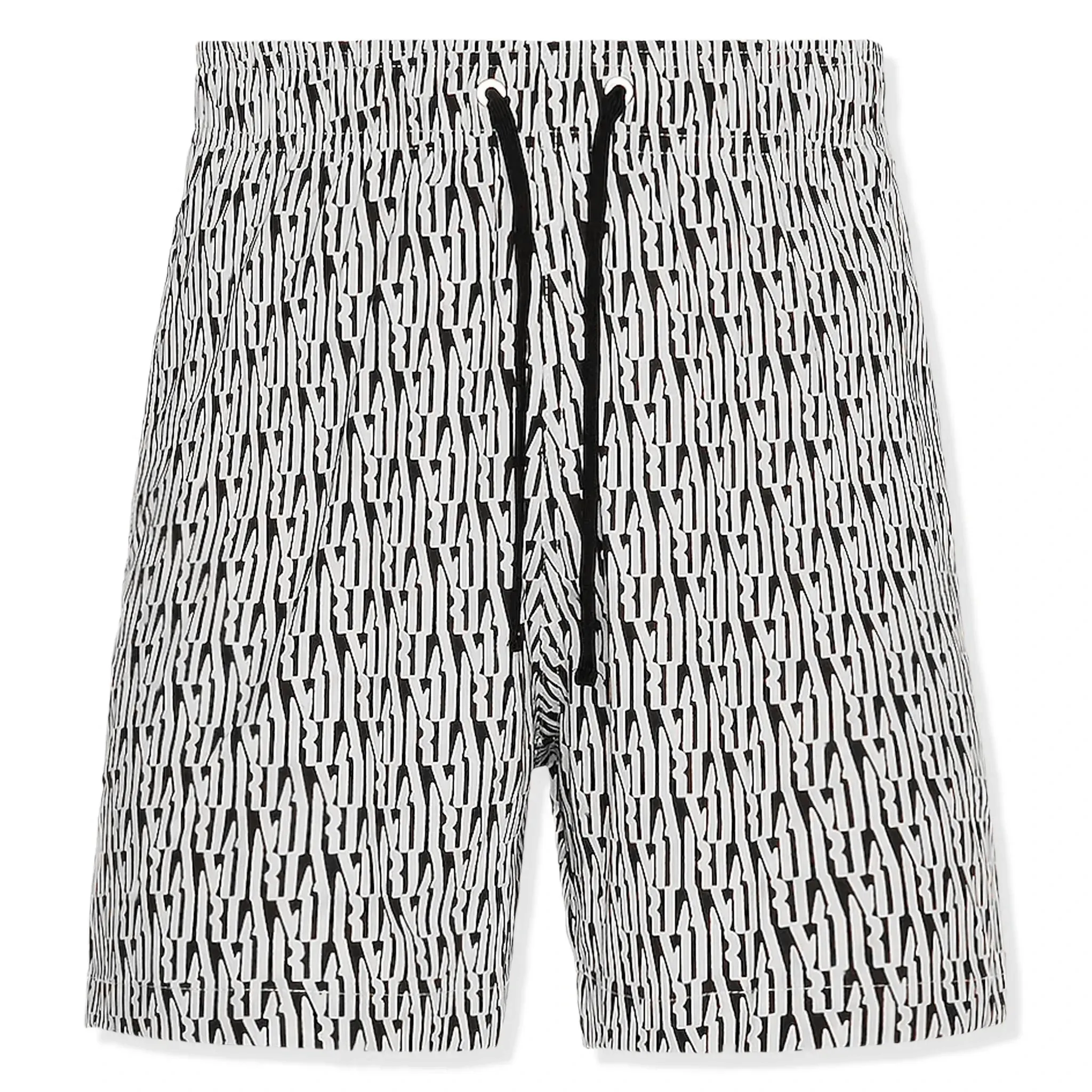 Amiri All Over Amiri Black Alabaster Swim Shorts