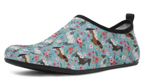 Appaloosa Horse Flower Aqua Barefoot Shoes