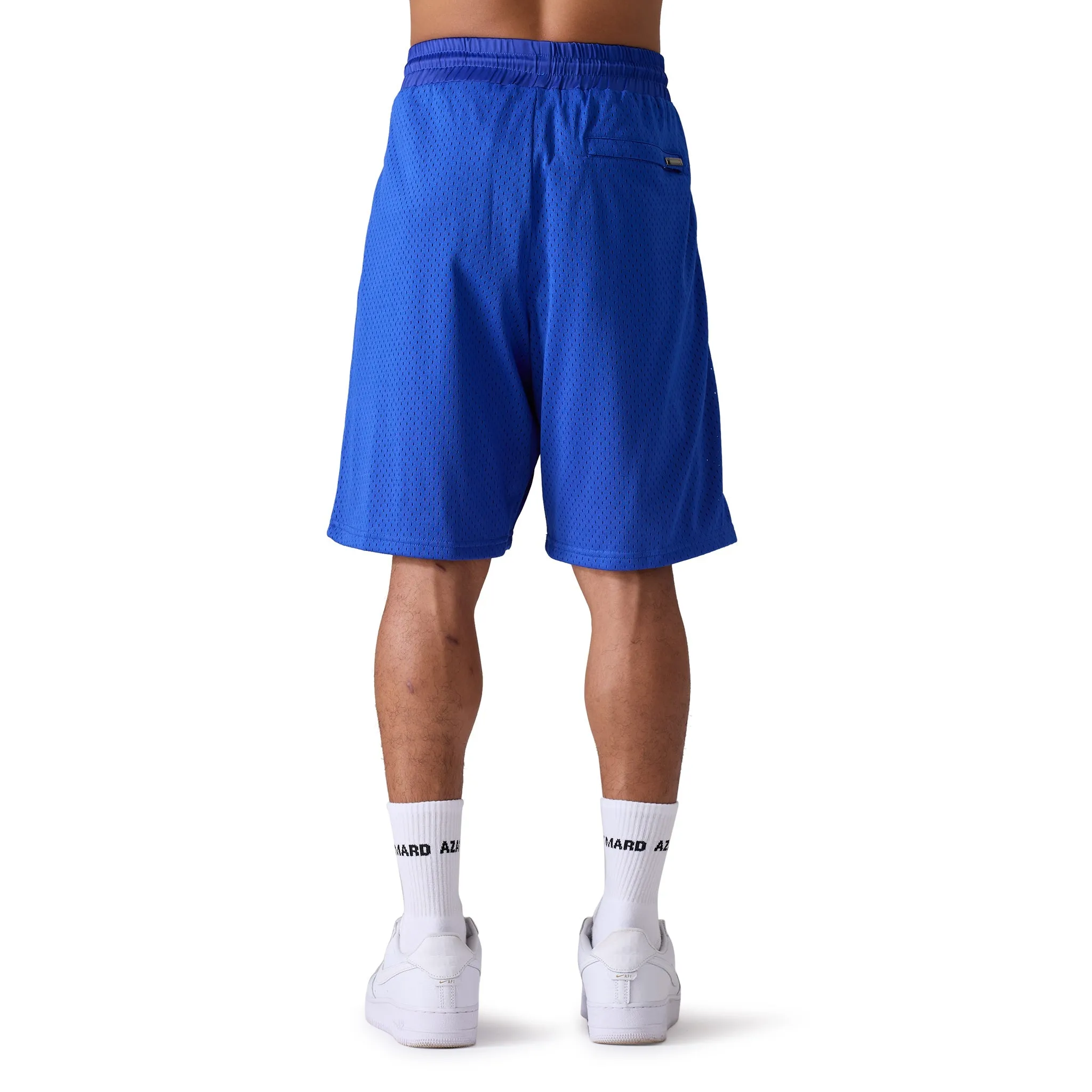 Azat Mard Les Gens Mesh Shorts Blue