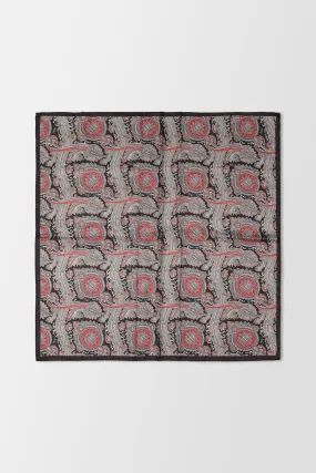 Billionaire Red/Black Foulard Paisley Scarf