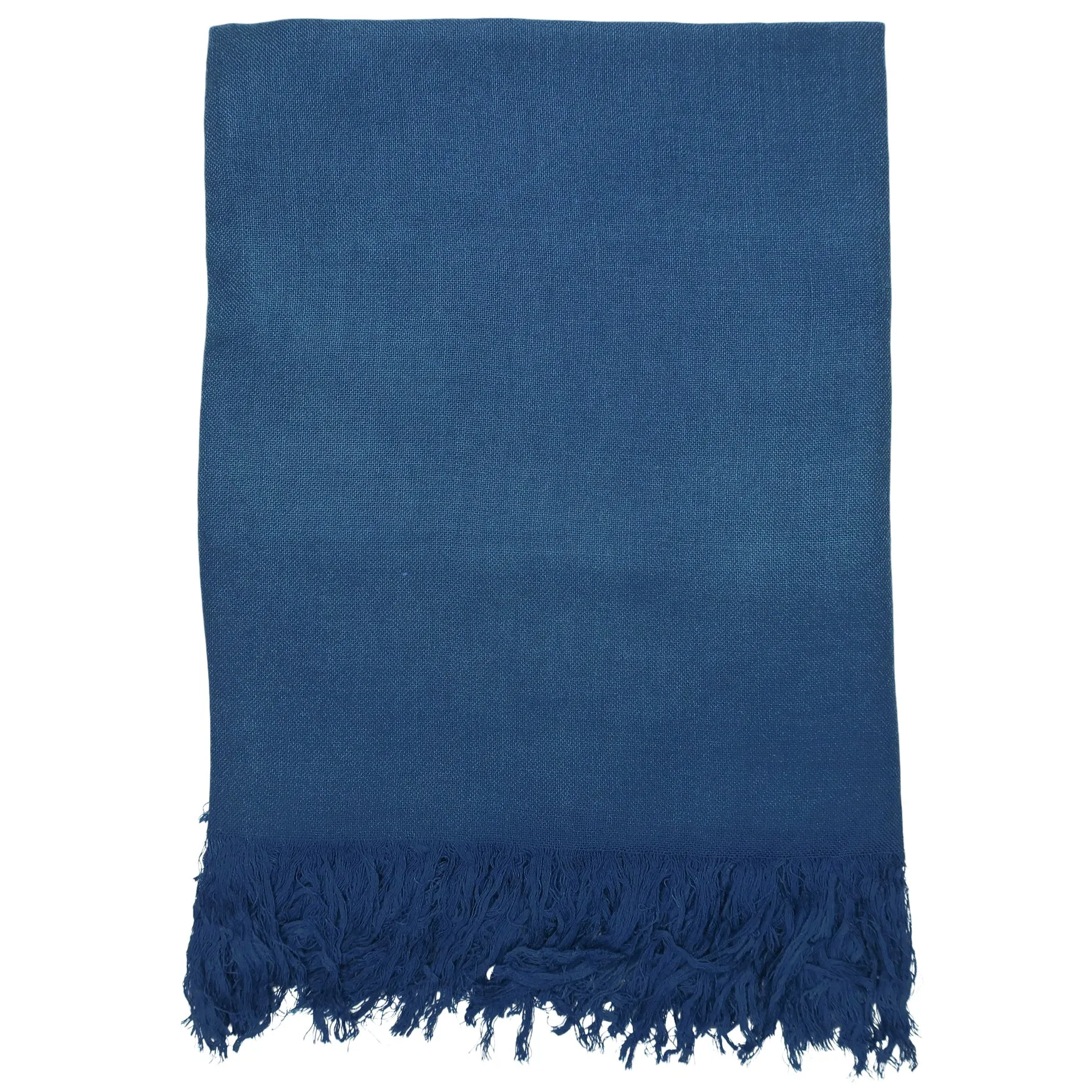 Blue Pacific Tissue Solid Modal and Cashmere Scarf Shawl in Ocean Blue