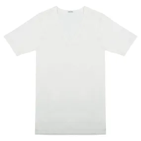 Bresciani White V-Neck T-Shirt