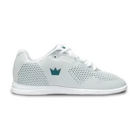 Brunswick Womens Axis White Teal Bowling Shoes