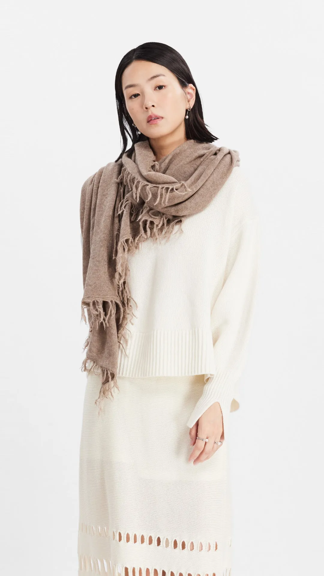 Cashmere Knitted Scarf