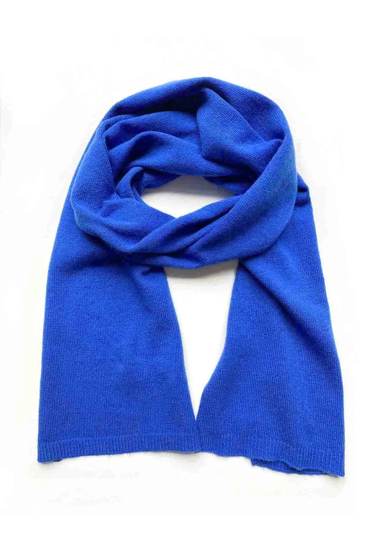 Cashmere scarf in Royal blue