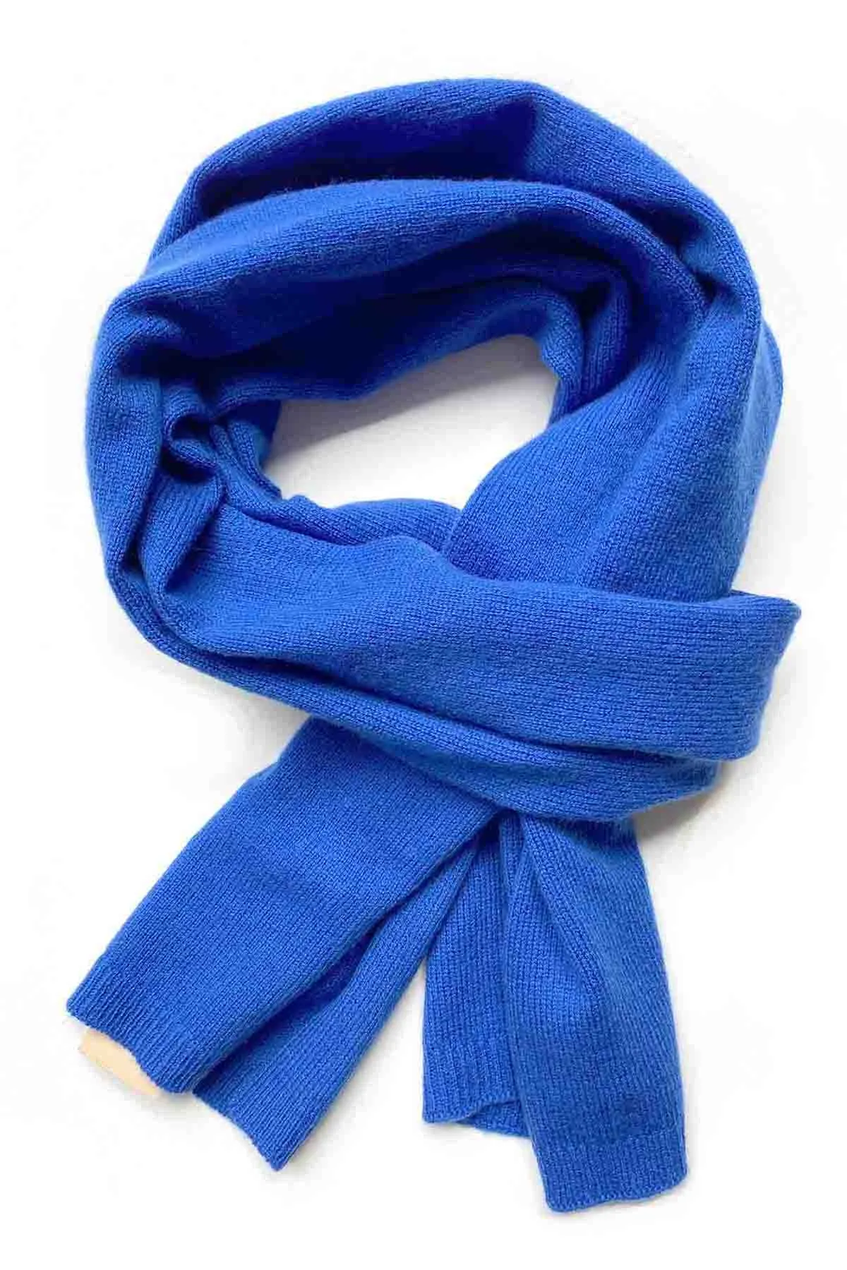 Cashmere scarf in Royal blue