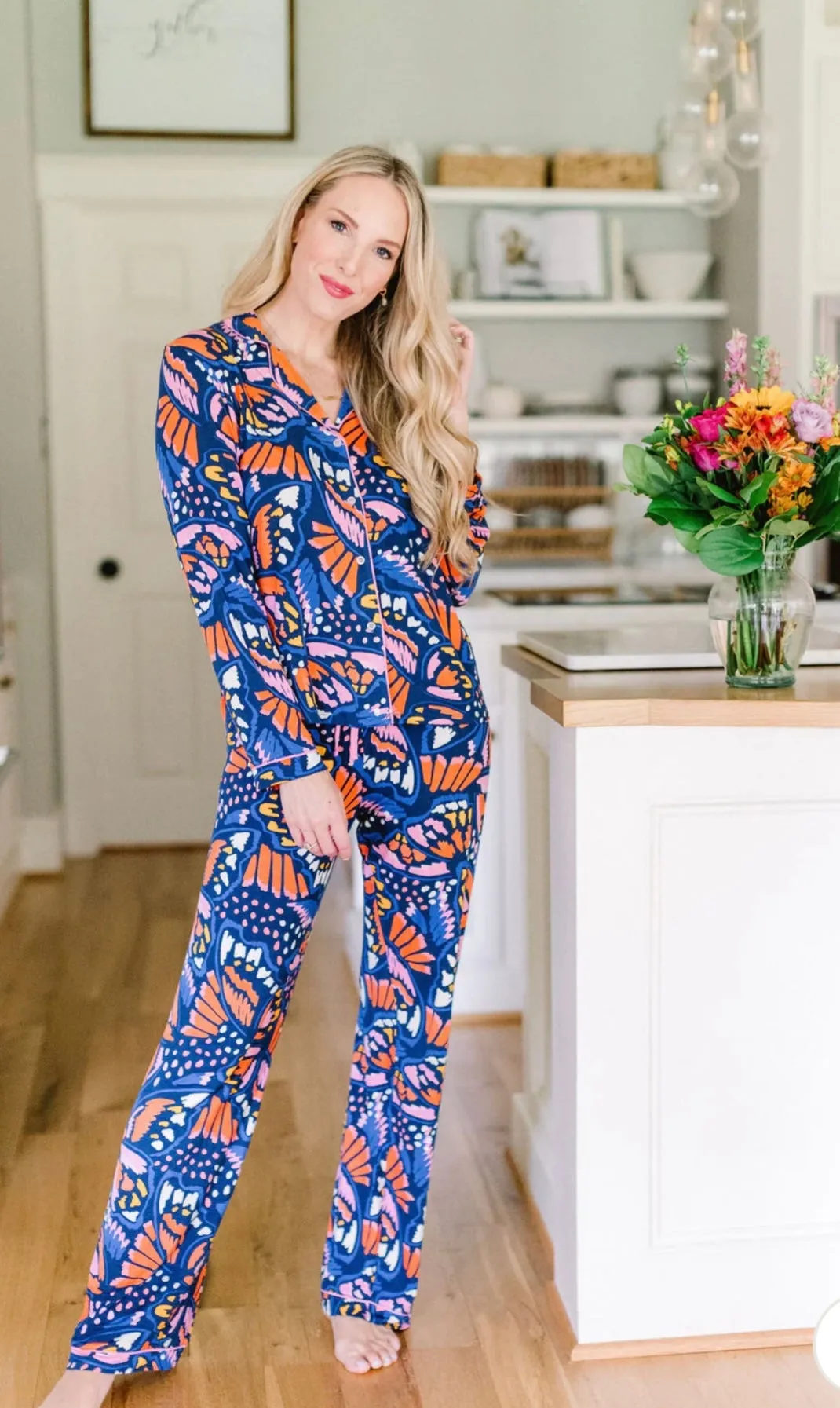 Charlotte Pajama Set - So Fly Navy