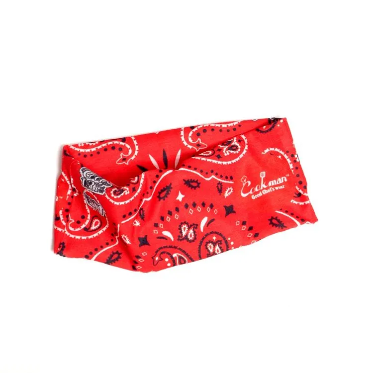 Cookman Chef's Scarf - Paisley : Red