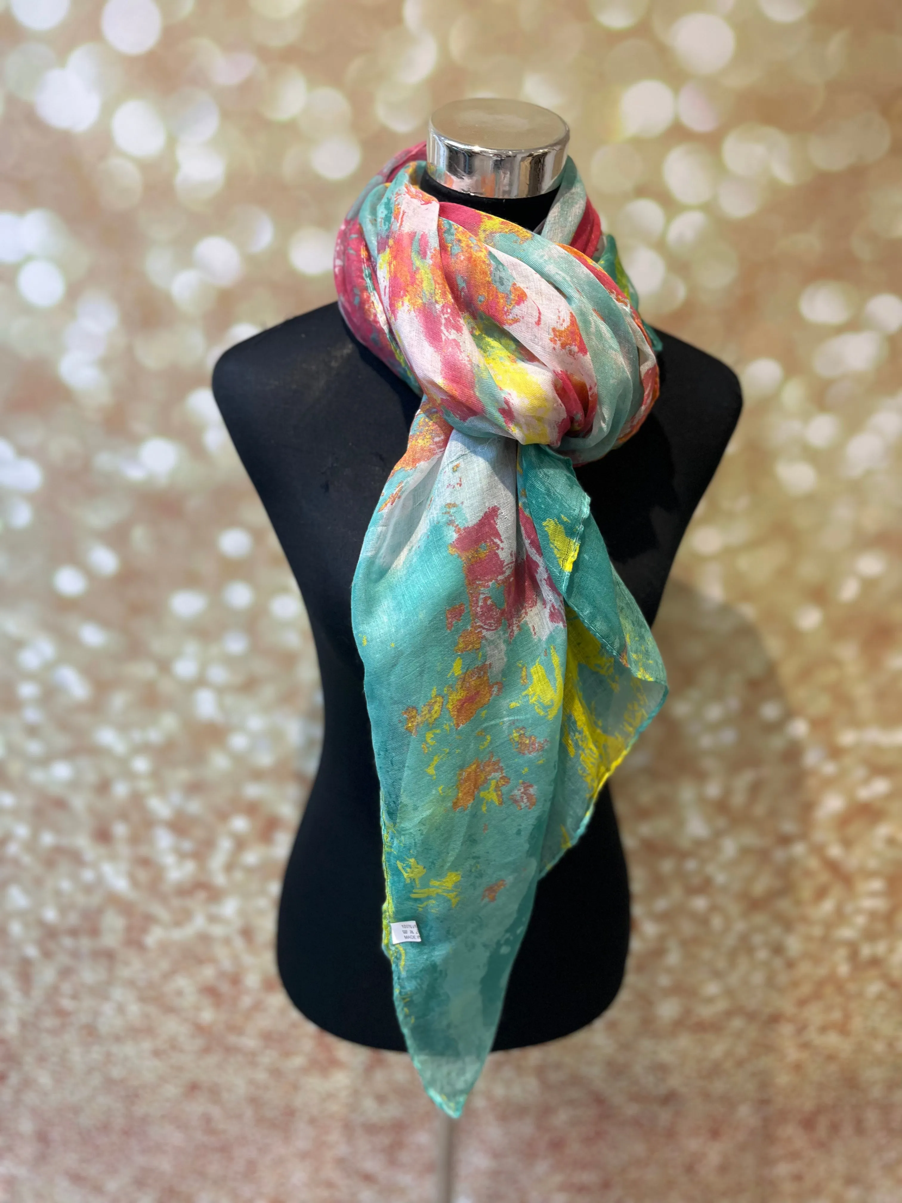 Cotton printed scarf