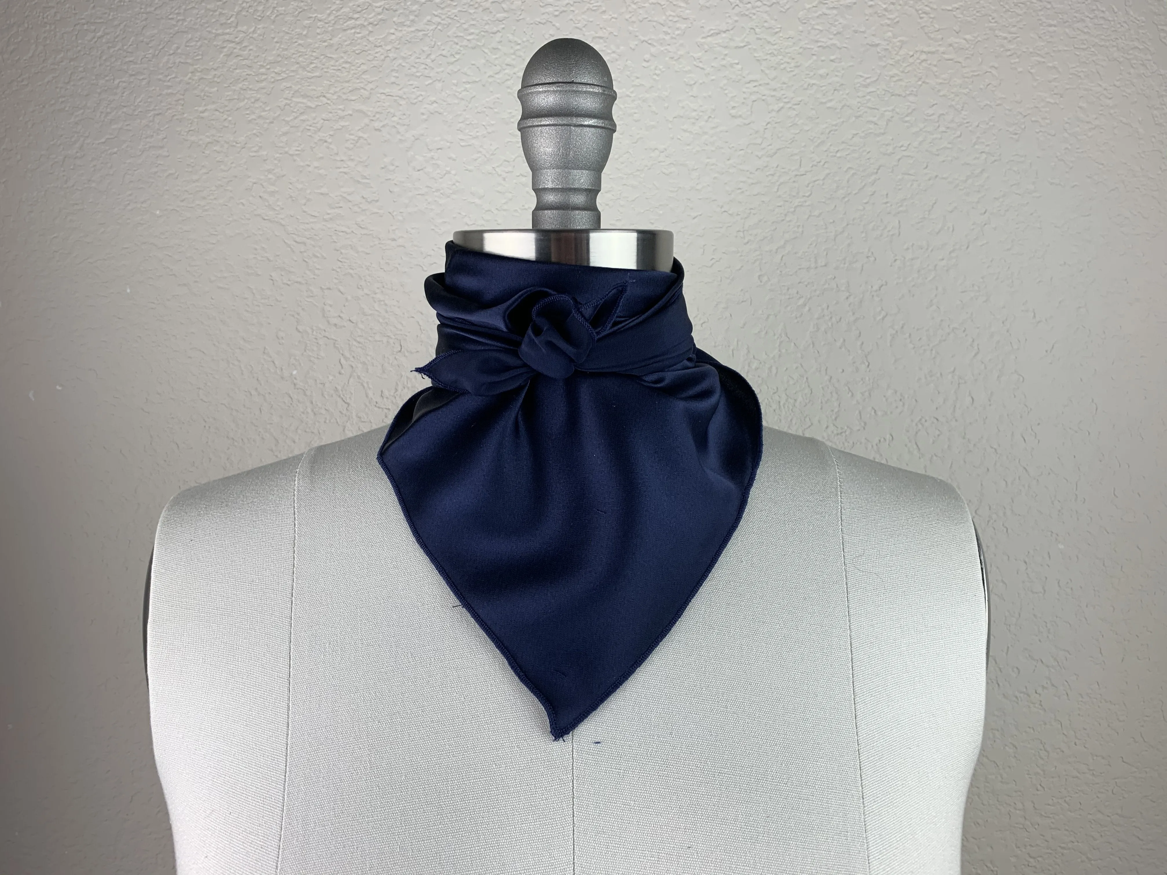 CR Navy Silk Scarf