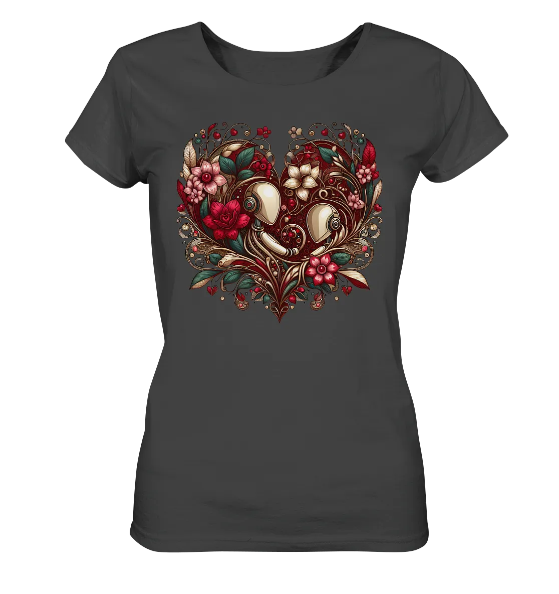 Damen T-Shirt mit Herzmotiv "Amoure Botanicals"