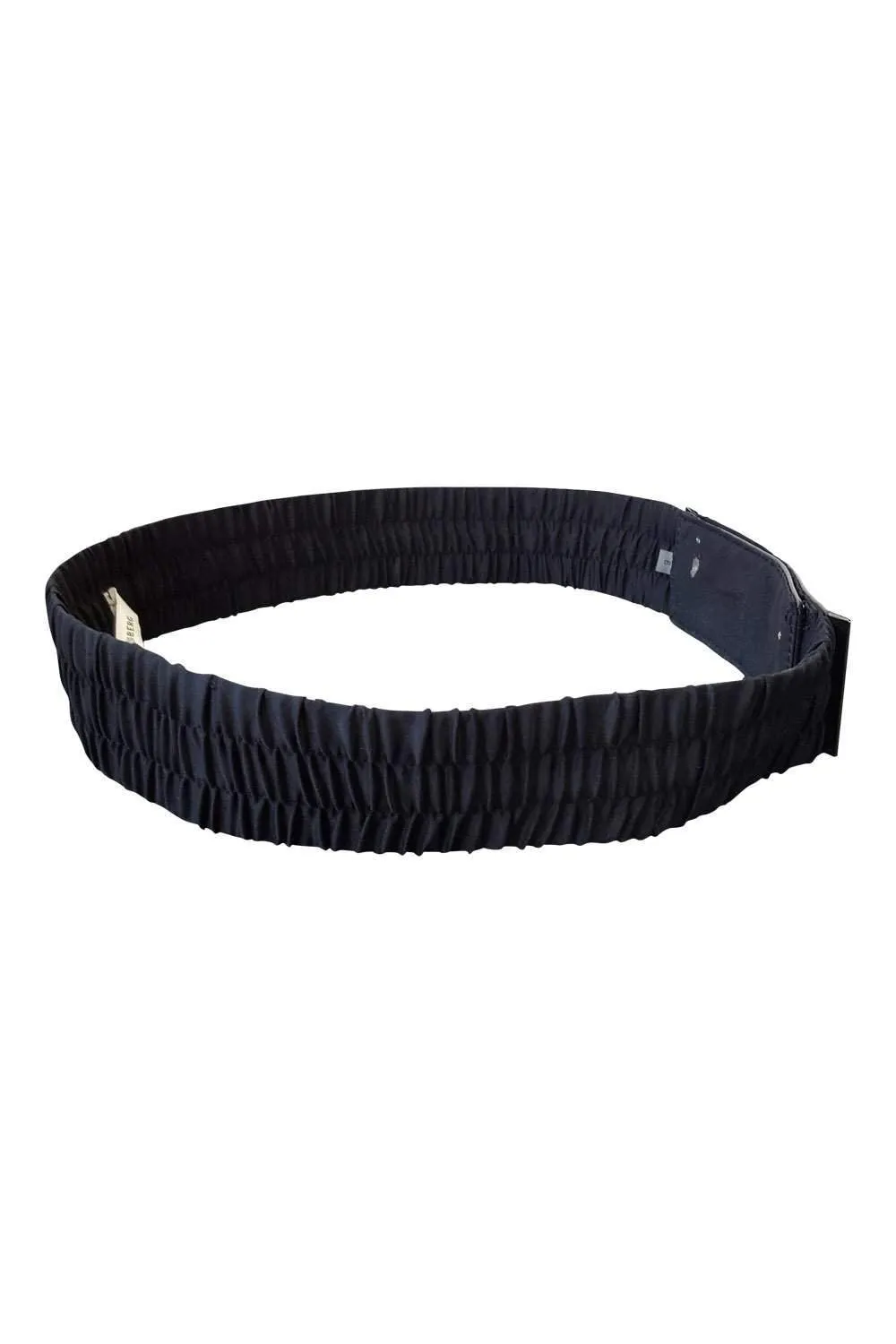 DIANE VON FURSTENBERG Black Elasticated Waist Belt (40)