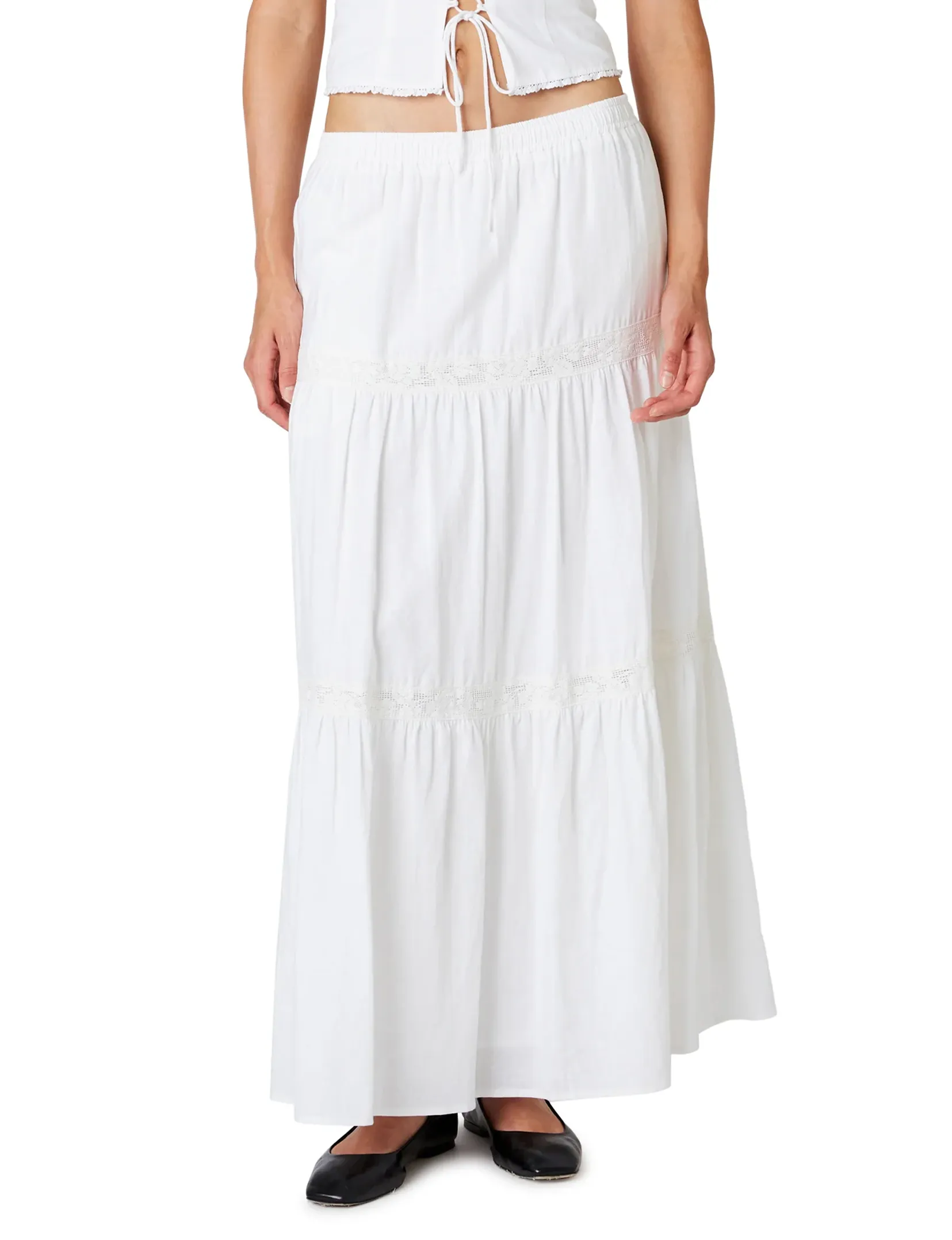 Dove Maxi Skirt, White