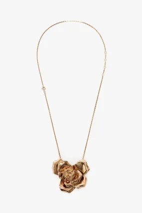 Exclusive Flower Necklace In Gold