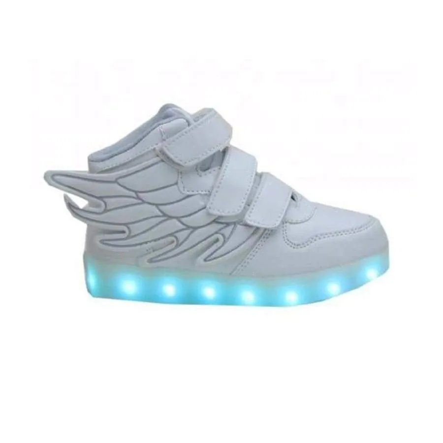 Flashez Kids White - LED Thunder Shoes