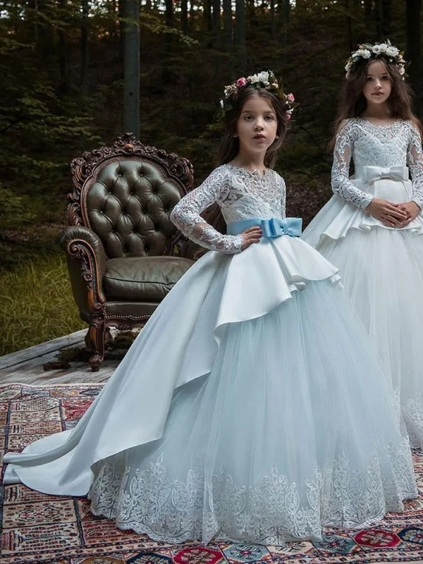 Flower Girl Dresses Princess Embroidered Kids Party Dresses