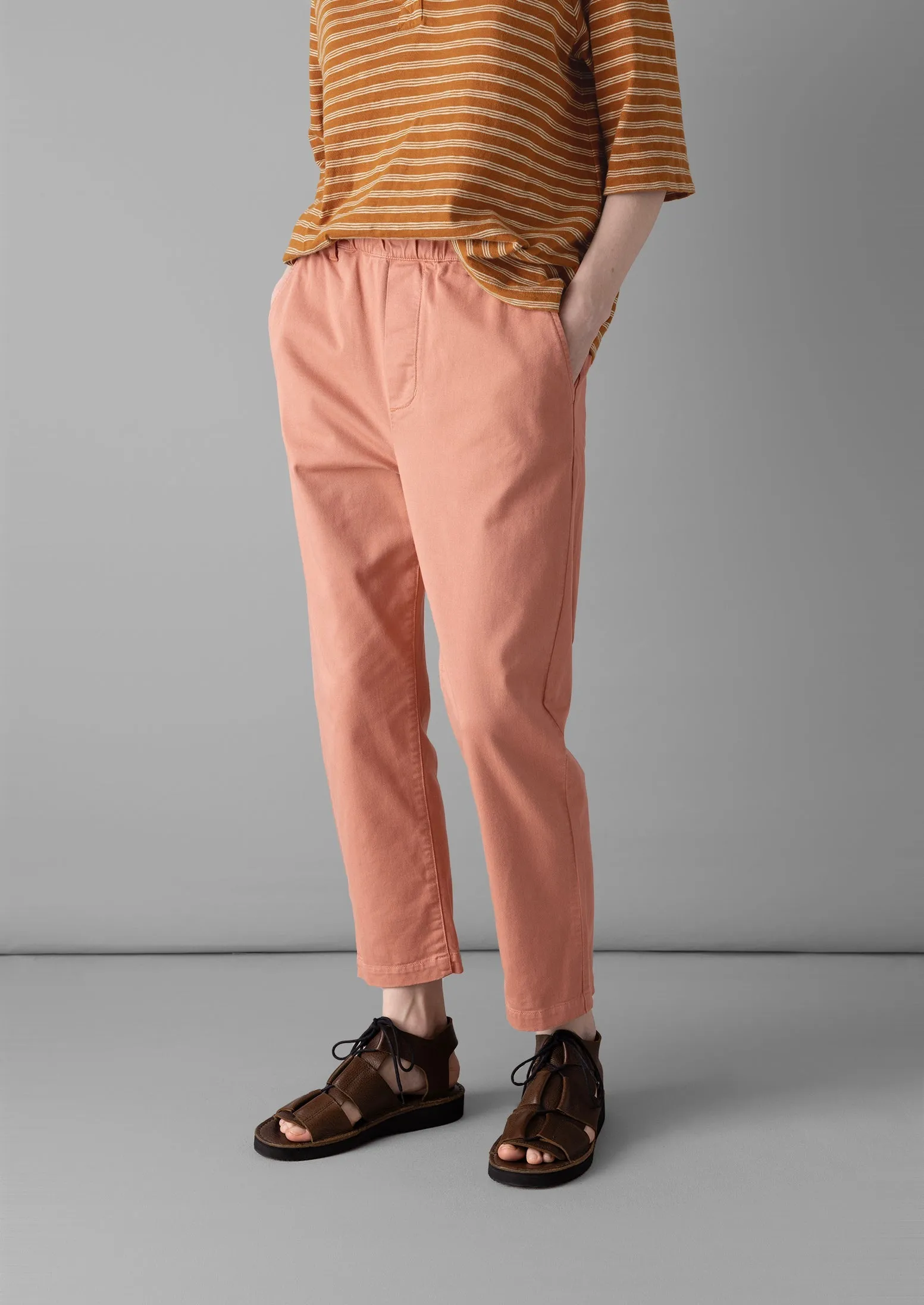 Gabi Cotton Pull On Pants | Madder Rose