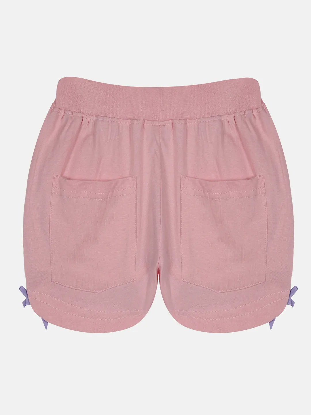 Girls Knit Hot Shorts With Back Pocket