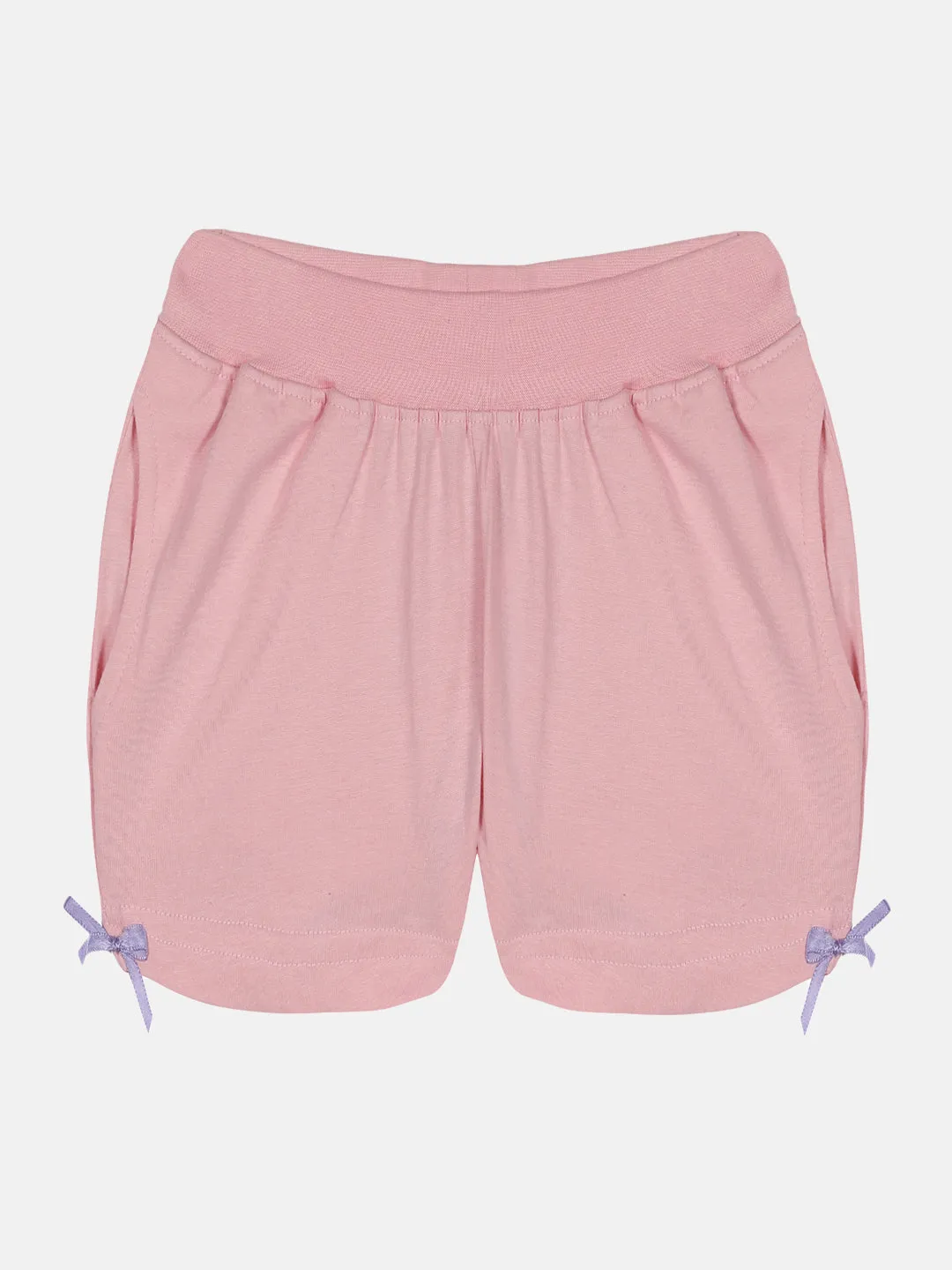 Girls Knit Hot Shorts With Back Pocket