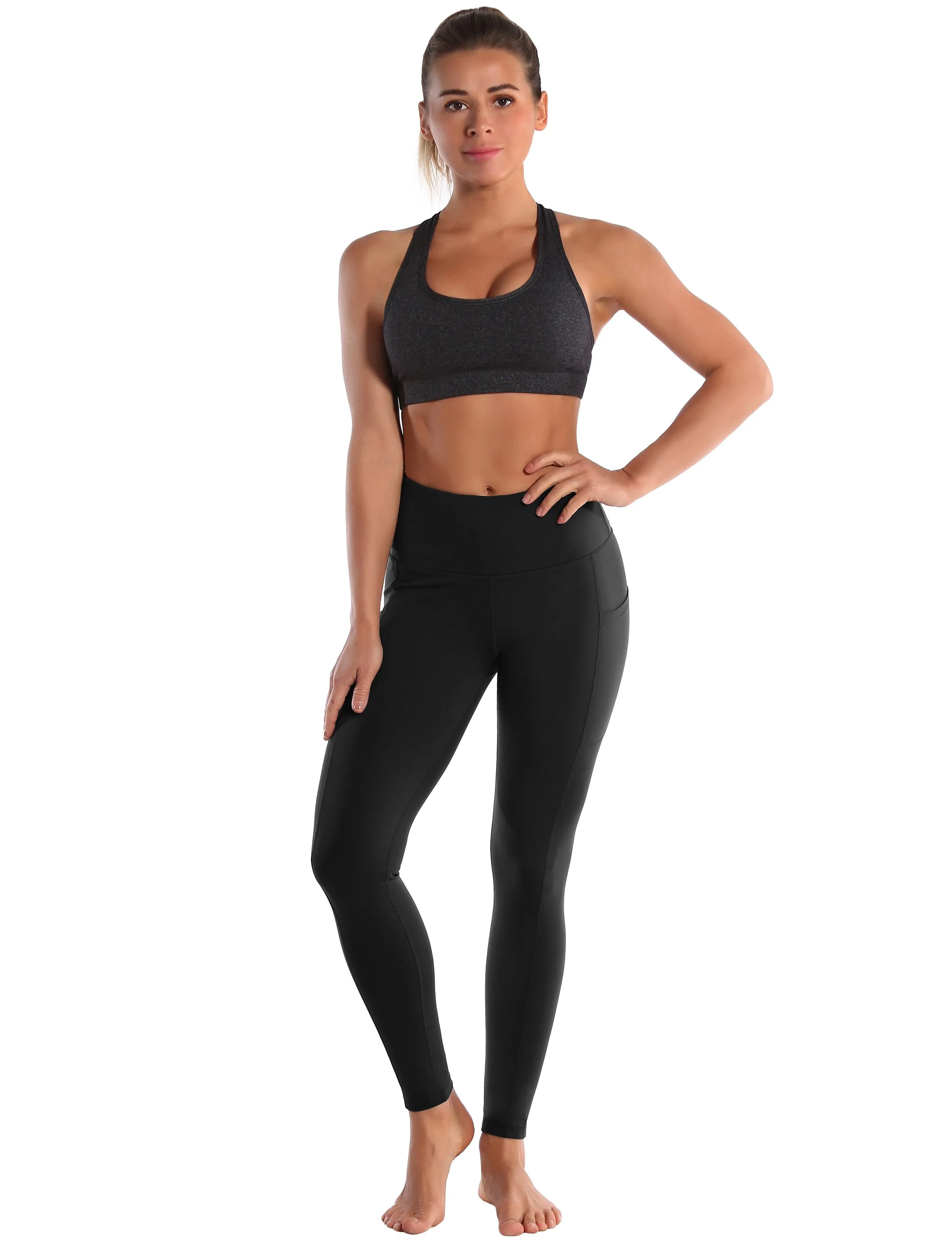 Hip Line Side Pockets yogastudio Pants black ins_yogastudio