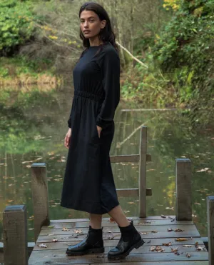 Juniper Organic Cotton Dress in Black