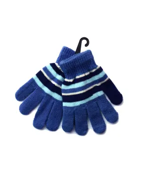 Kids Knitted Striped Gloves