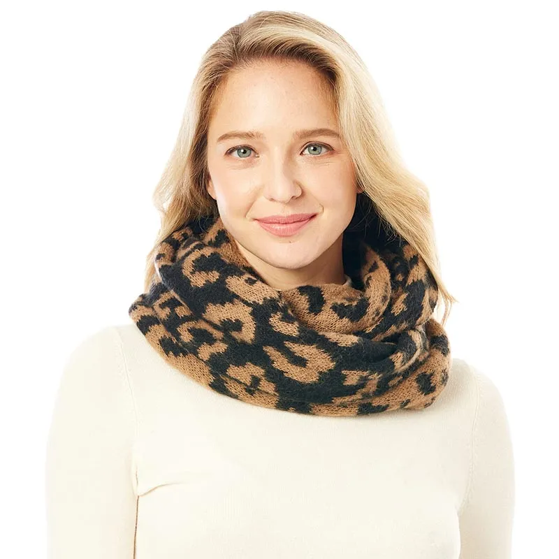 Leopard Print Infinity Scarf