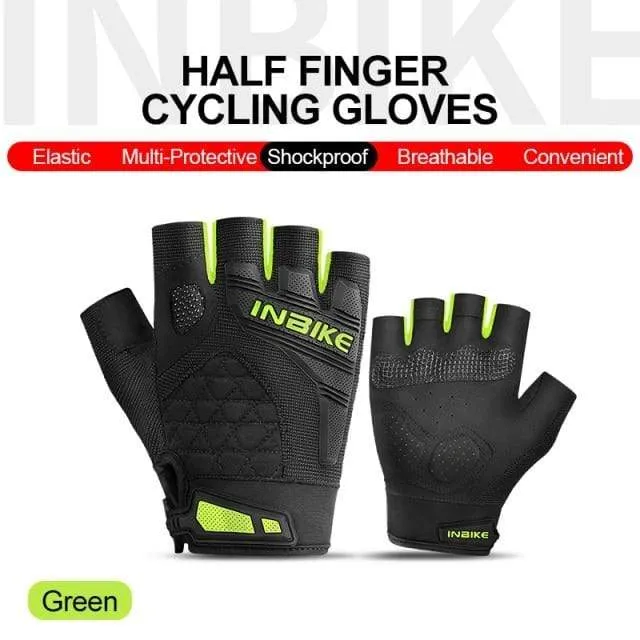 Motorcycle Gloves Half Finger Fingerless Motorbike Gloves Men Women Summer Breathable Cycling Shockproof MTB Sport Gym