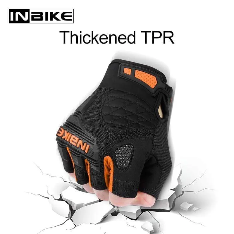 Motorcycle Gloves Half Finger Fingerless Motorbike Gloves Men Women Summer Breathable Cycling Shockproof MTB Sport Gym