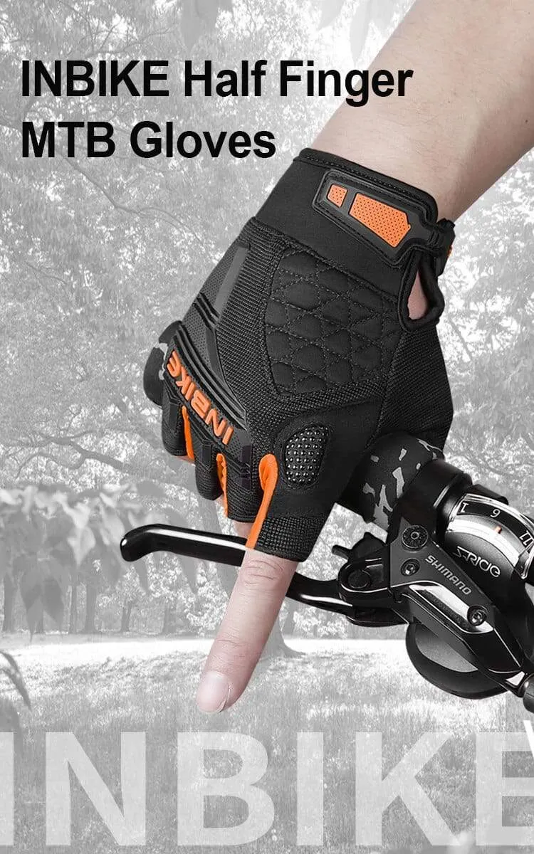 Motorcycle Gloves Half Finger Fingerless Motorbike Gloves Men Women Summer Breathable Cycling Shockproof MTB Sport Gym