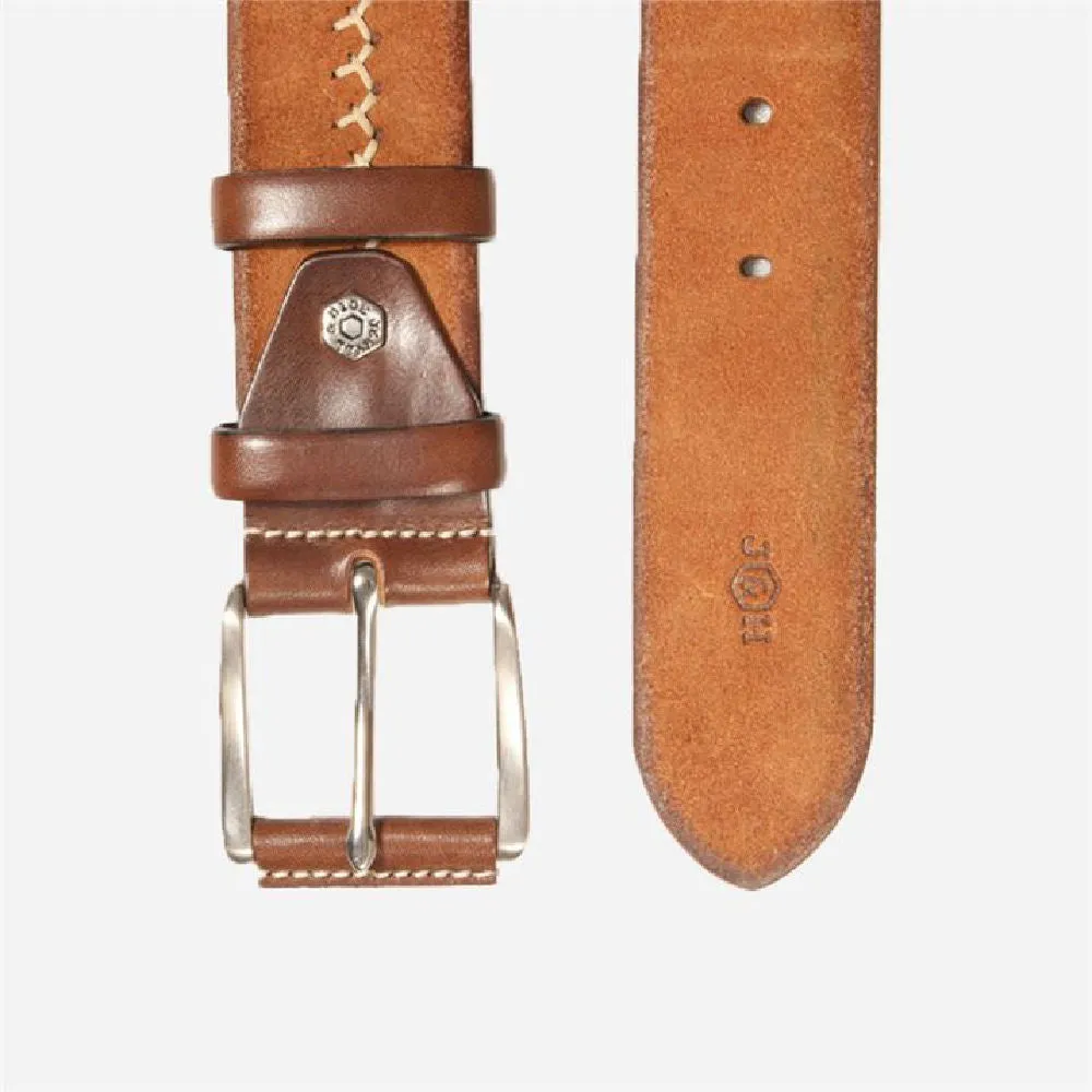 Nubuck Detailed Belt, Tan