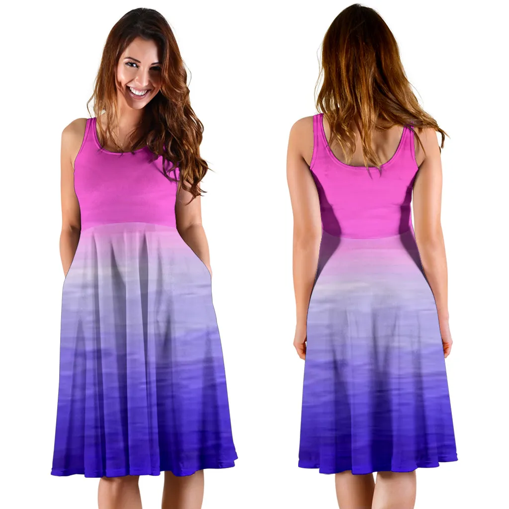 Pink and Blue Women's Dress