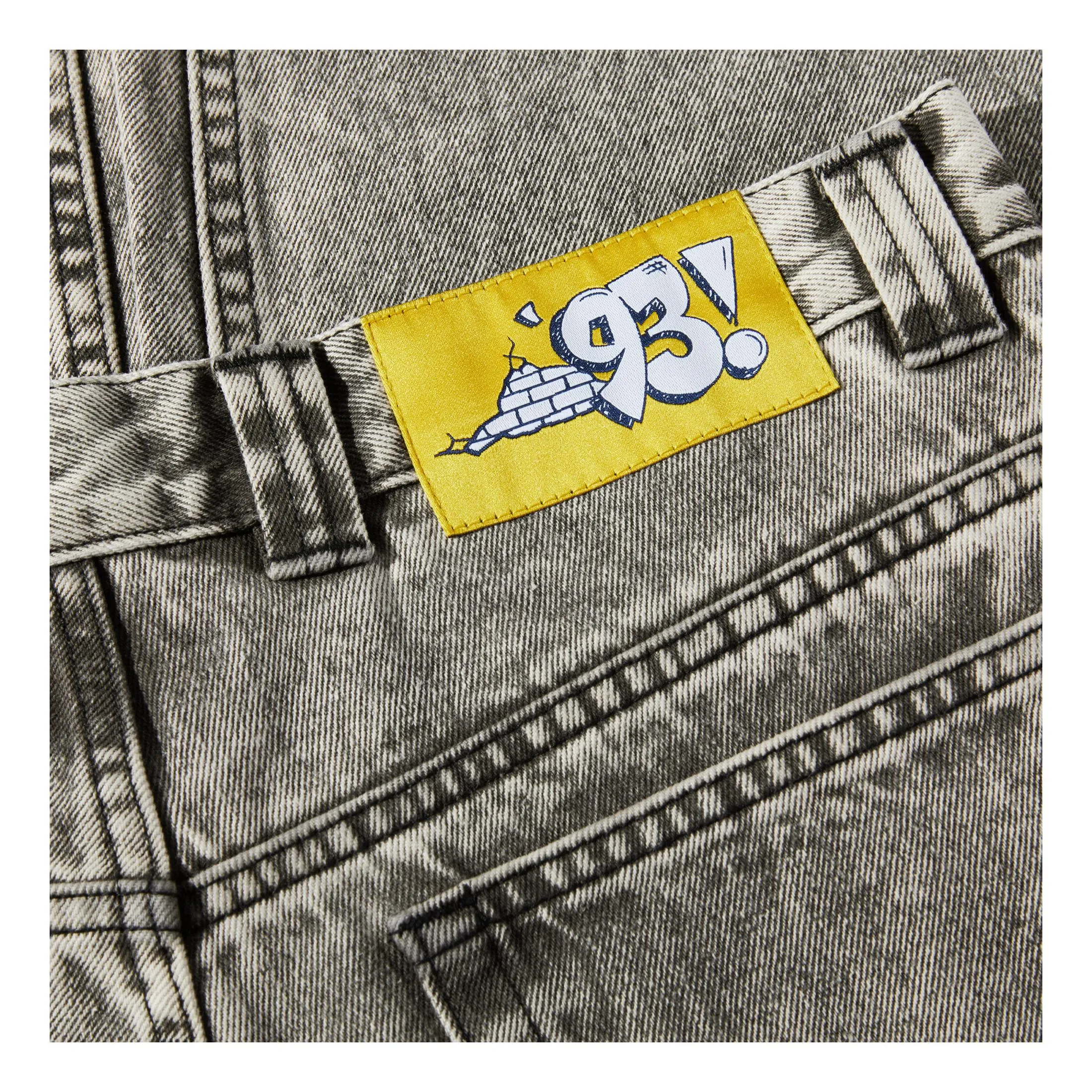 Polar 93! Denim Pants Acid Black