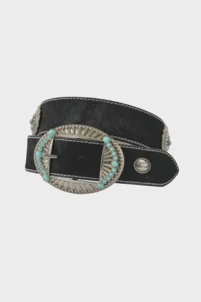 Pure Western Ladies Rowley Belt - Black Hide