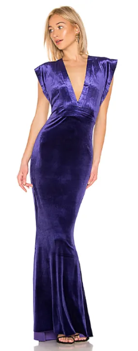 Rectangle Velvet Gown