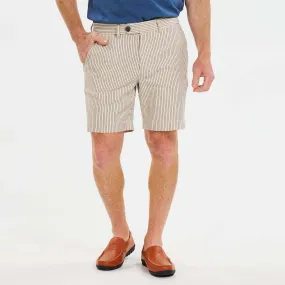 Stone Pinstripe Hampton Stretch Chino Short