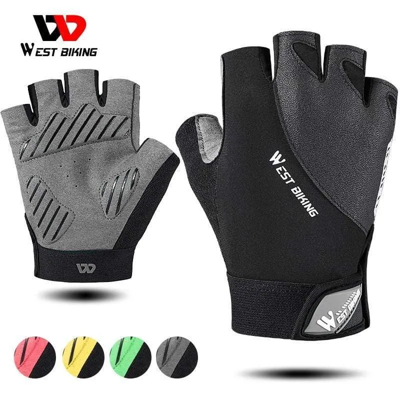 Summer Cycling Gloves MTB Mountain Road Bike Half Finger Gloves Men Women Bicycle Gym Fitness Non-slip Sports Gloves