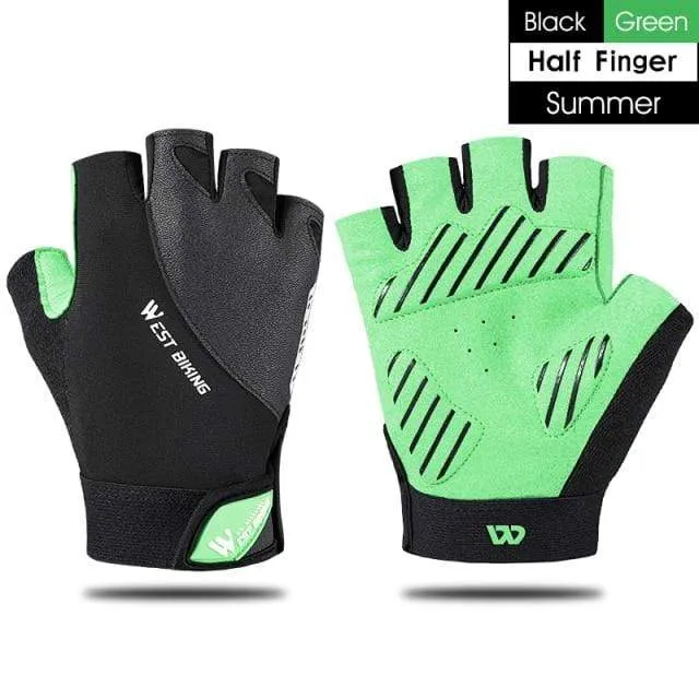 Summer Cycling Gloves MTB Mountain Road Bike Half Finger Gloves Men Women Bicycle Gym Fitness Non-slip Sports Gloves