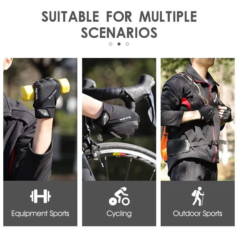 Summer Cycling Gloves MTB Mountain Road Bike Half Finger Gloves Men Women Bicycle Gym Fitness Non-slip Sports Gloves