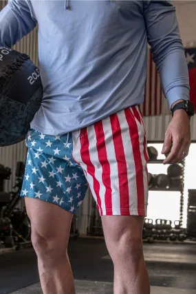 Throwback USA Athletic Shorts