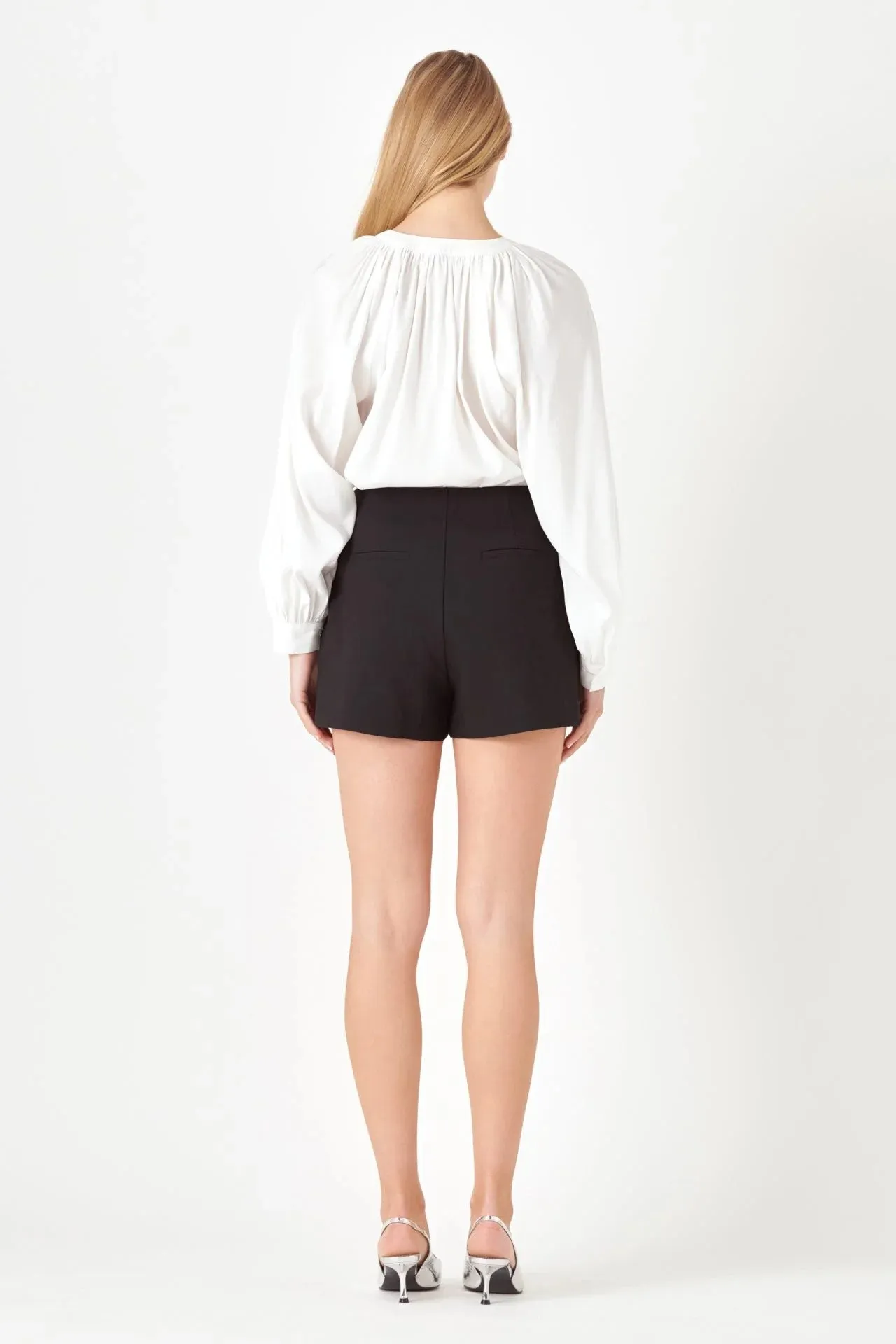 Tied Strap Mini Skort