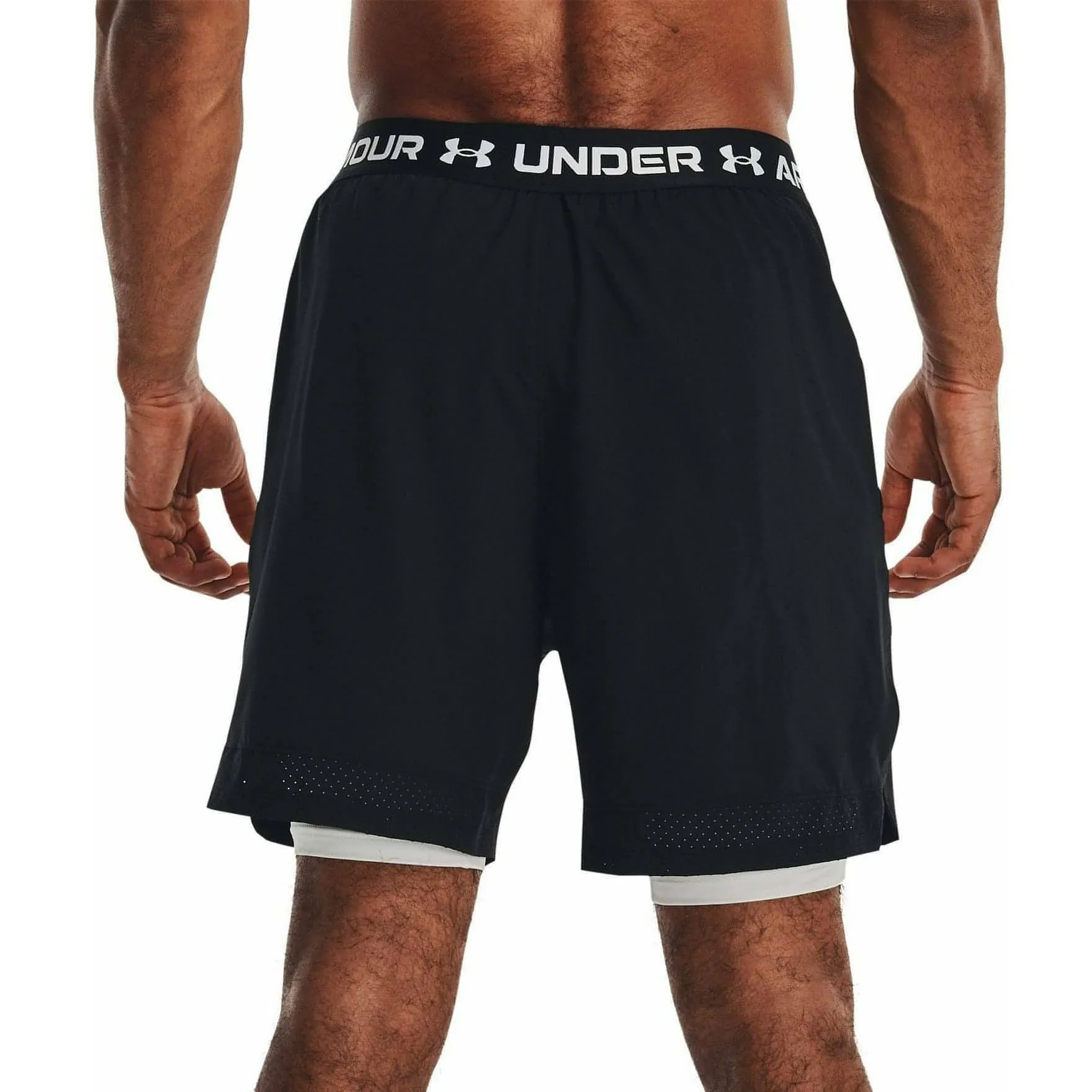 Under Armour Vanish Woven 2 In 1 Mens Training Shorts - Black